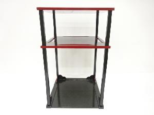 青漆塗　糸巻棚